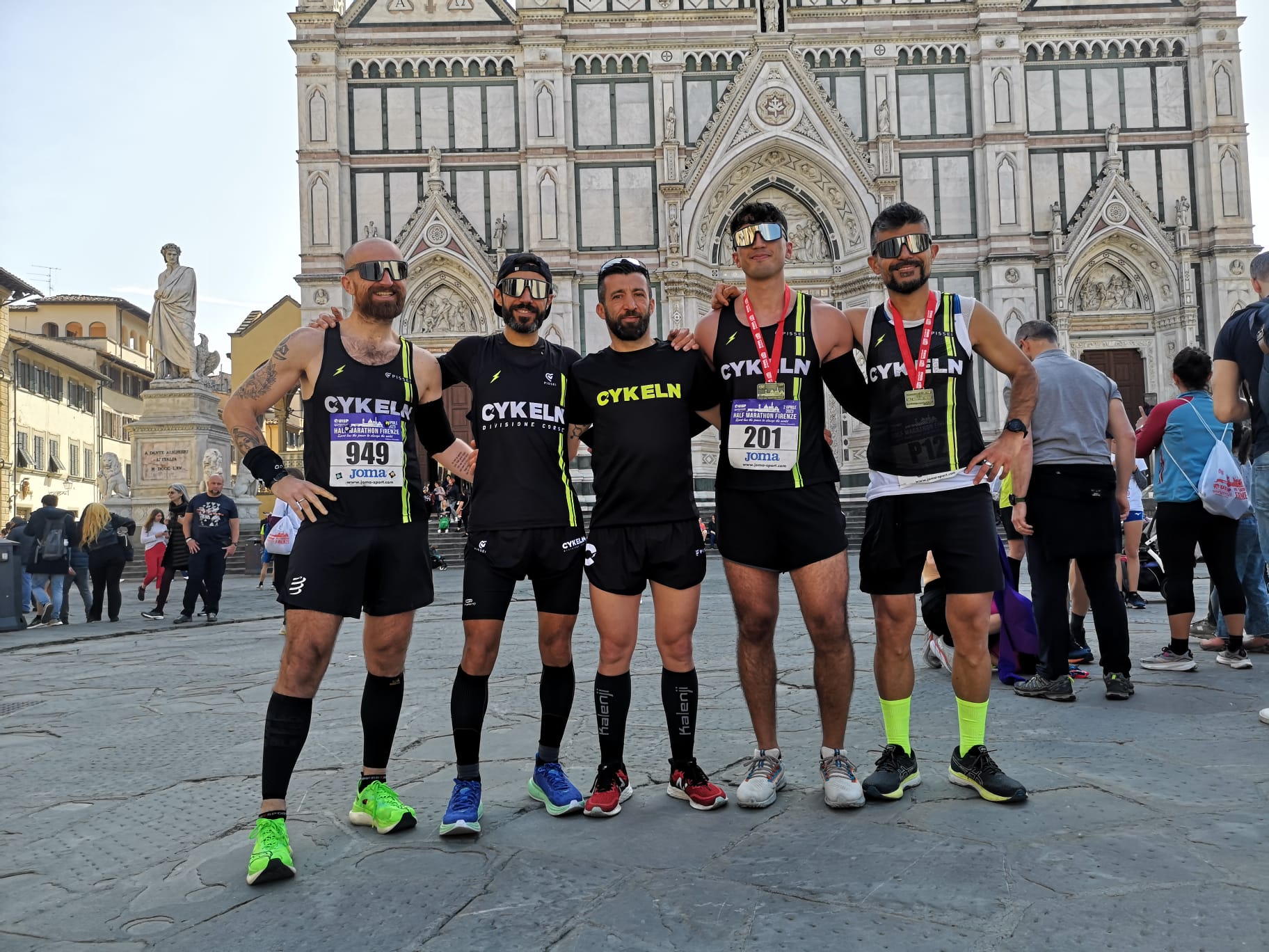 Divertimento e emozioni alla mezza maratona di Firenze Cykeln Team